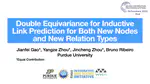 Double Equivariance for Inductive Link Prediction for Both New Nodes and New Relation Types